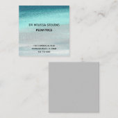 Carré, Carte de visite de 2,5 po x 2,5 po (Devant / Derrière)