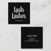 Carré Carte de visite de beauté des extensions de cils (Devant / Derrière)