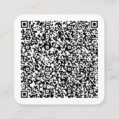 Carré Carte de visite de code QR personnalisé (Dos)