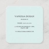 Carré Carte de visite de colibri (Dos)