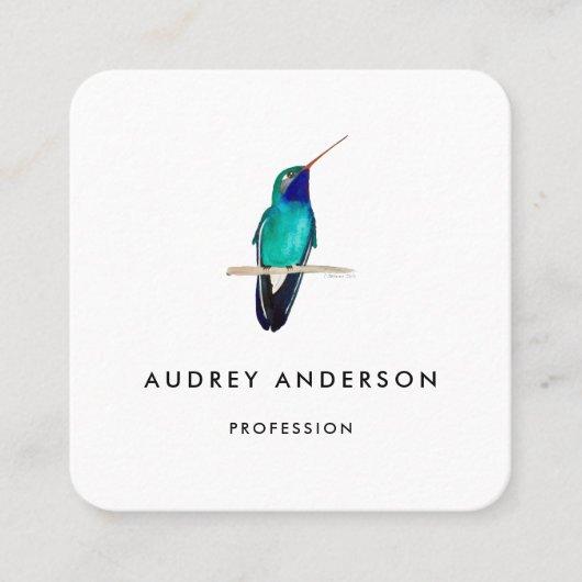 Carré Carte de visite de colibri (Devant)