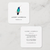 Carré Carte de visite de colibri (Devant / Derrière)