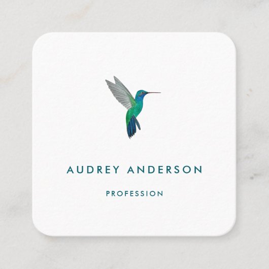 Carré Carte de visite de colibri (Devant)
