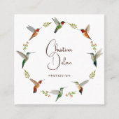 Carré Carte de visite de colibri (Devant)