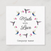 Carré Carte de visite de colibri (Devant)