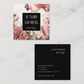 Carré Carte de visite de conception d'événement de (Devant / Derrière)