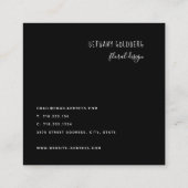 Carré Carte de visite de conception d'événement de (Dos)