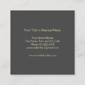 Carré Carte de visite de dragonfly Parties scintillant d (Dos)