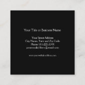 Carré Carte de visite de Flamant rose Gold Foil (Dos)