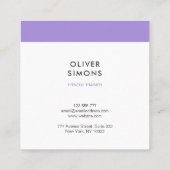 Carré Carte de visite de formation (Dos)