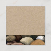 Carré Carte de visite de galets (Dos)