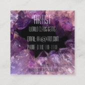 Carré carte de visite de géode (Dos)