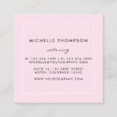 Carré Carte de visite de glace (Dos)