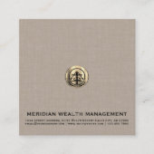 Carré Carte de visite de la gestion du patrimoine (Devant)