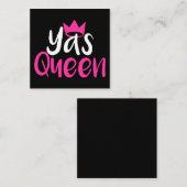 Carré Carte de visite de la Reine de Yas (Devant / Derrière)