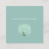 Carré Carte de visite de l'arbre cardiaque de la menthe (Dos)