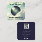 Carré Carte de visite de lentille Sky  (Devant / Derrière)