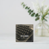 Carré Carte de visite de machine à écrire Copywriter per (Debout devant)