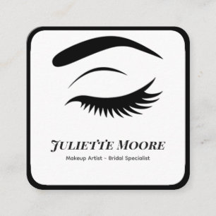 Carré Carte de visite de maquillage avec logo Lash monoc