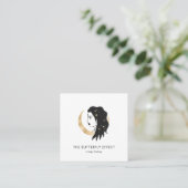 Carré Carte de visite de Mme Lune Sterne (Debout devant)