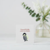 Carré Carte de visite de pingouin (Debout devant)