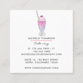 Carré Carte de visite de restauration (Dos)