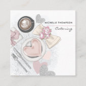 Carré Carte de visite de restauration (Devant)