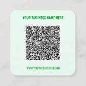 Carré Carte de visite de site Web de nom de code QR - Ch (Devant)