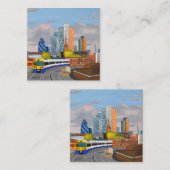 Carré Carte de visite de train terrestre (Devant / Derrière)