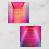 Carré carte de visite des néons (Devant / Derrière)