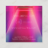 Carré carte de visite des néons (Dos)