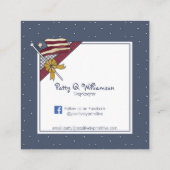 Carré Carte de visite d'étoiles primitives (Dos)