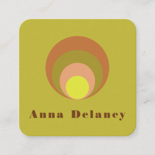 Carré Carte de visite d'inspiration rétro