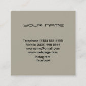 Carré Carte de visite DJ (Dos)