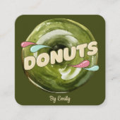 Carré Carte de visite Donuts Bakery Square (Devant)