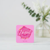 Carré Carte de visite Donuts Bakery Square (Debout devant)