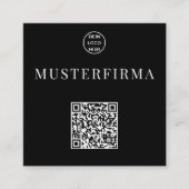 Carré Carte de visite du code QR (Devant)