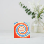 Carré Carte de visite du travailleur social (Debout devant)