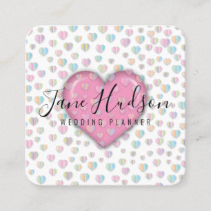 Carré Carte de visite éditable élégante simple minimalis