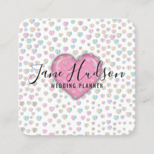 Carré Carte de visite éditable simple élégante minimalis