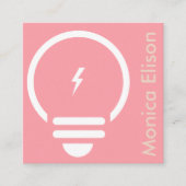 Carré carte de visite électrique branché (Devant)