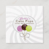 Carré Carte de visite élégant de conception de (Devant)