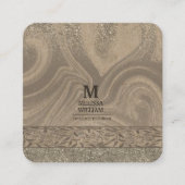 Carré Carte de visite en bois moderne design (Devant)