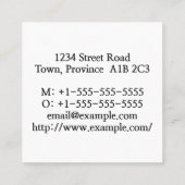 Carré Carte de visite expert en construction légère et m (Dos)