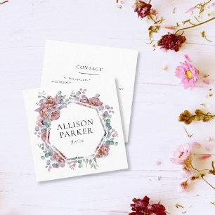 Carré Carte de visite floral
