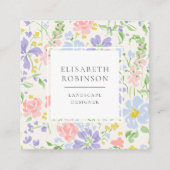 Carré Carte de visite Floral Paysagiste (Devant)