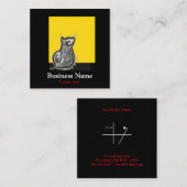 Carré Carte de visite Galerie d'art (Devant / Derrière)