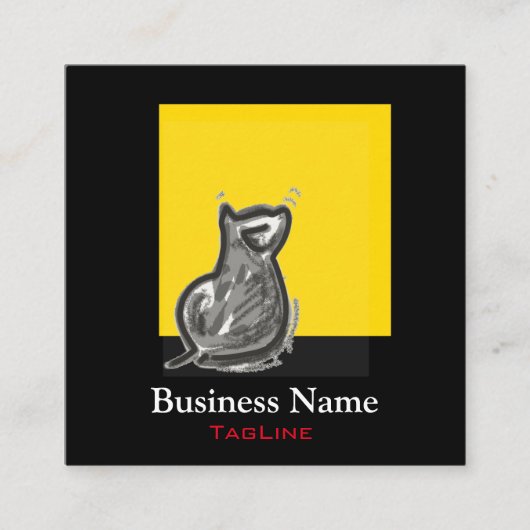 Carré Carte de visite Galerie d'art (Devant)