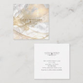 Carré Carte de visite Gold Abstrait (Devant / Derrière)