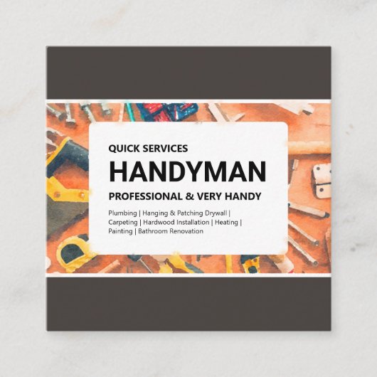 Carré Carte de visite : Handyman Services (Devant)